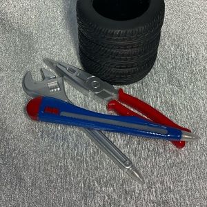 Pen in the shape of a black ink tool